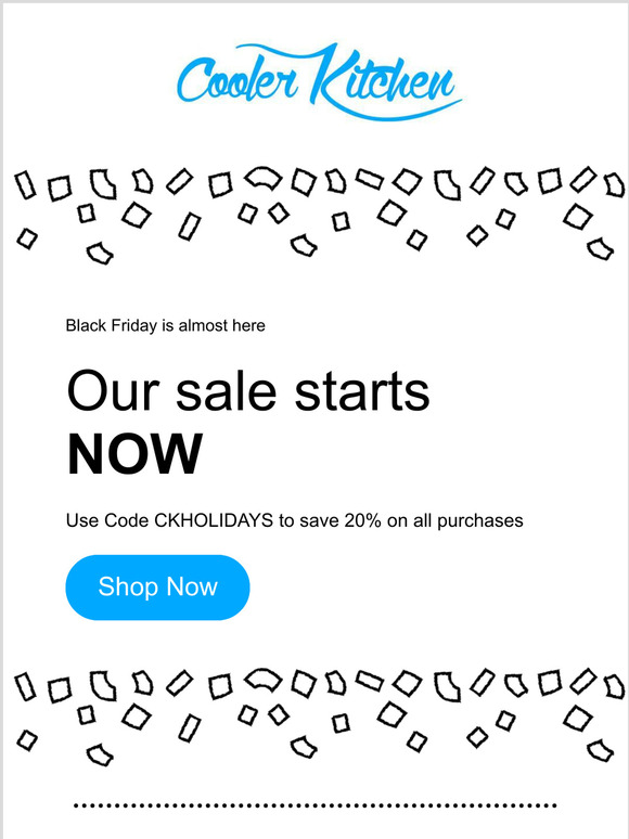 The Cooler Kitchen Black Friday Sale Starts NOW