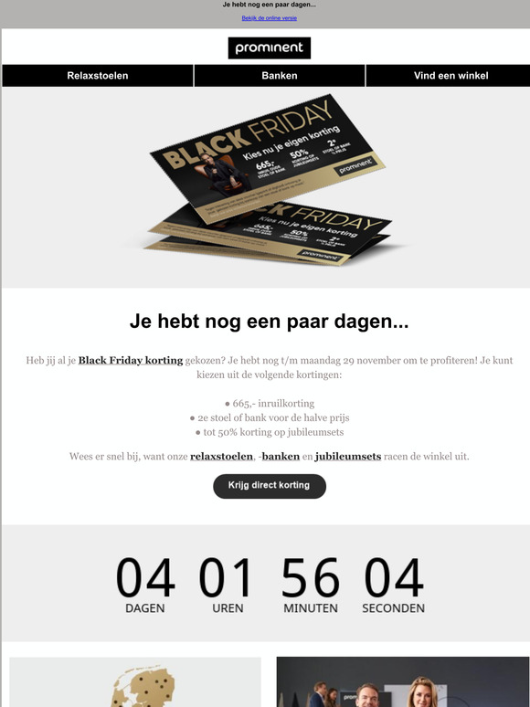 Het is nu of nooit: onze hoogste Black Friday korting