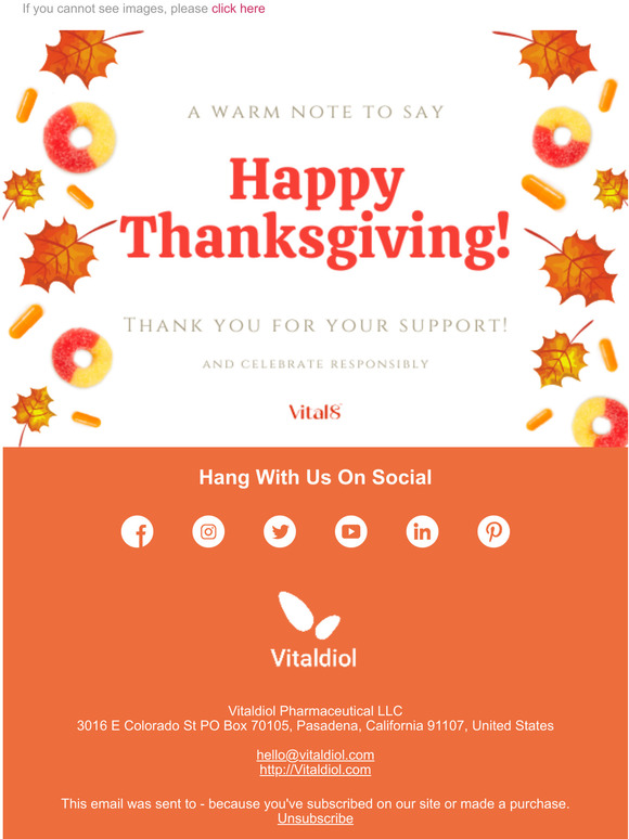 Happy Thanksgiving From Vitaldiol!
