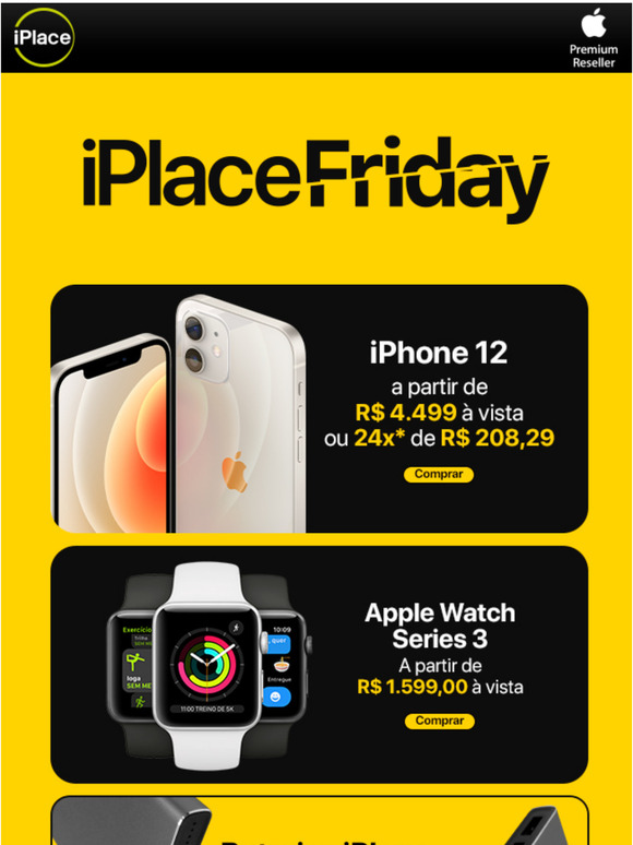 VEM VER!  iPlace Friday ofertas incrveis para voc.