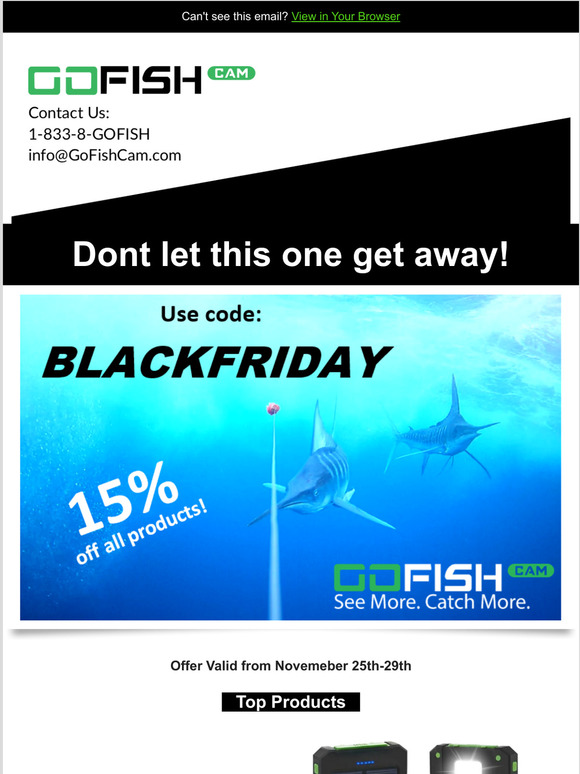 GoFishCam BLACK FRIDAY DEALS