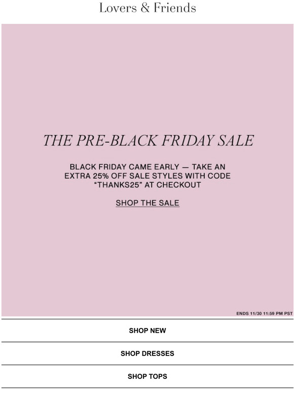 Black Friday came EARLY!