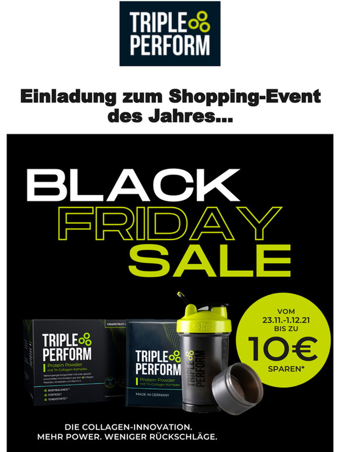 TriplePerform: Black Friday Sale!