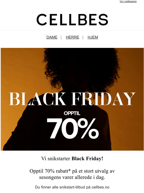 Black Friday-priser: 70 % allerede i dag