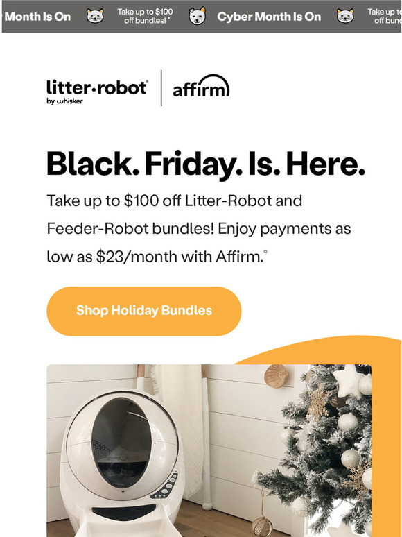 affirm litter robot