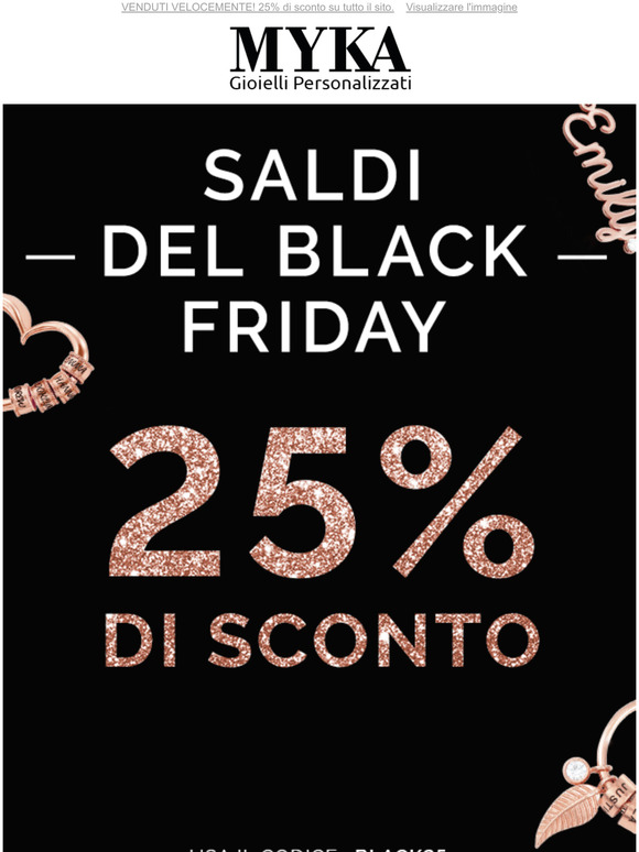 OMG! 25% di sconto sui Saldi del Black Friday