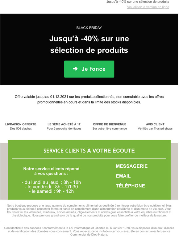 Black Friday  Top dpart !