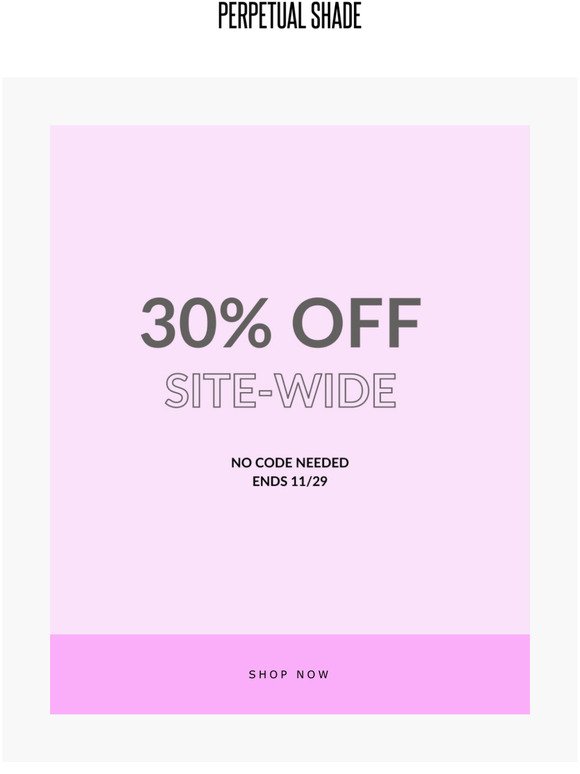 30% OFF SALE Do Not Miss This! 