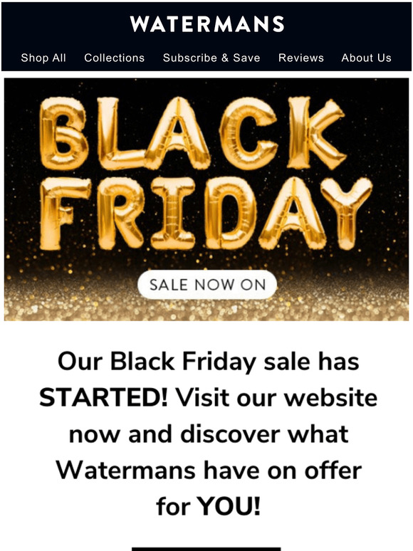 Black Friday Sale Now On