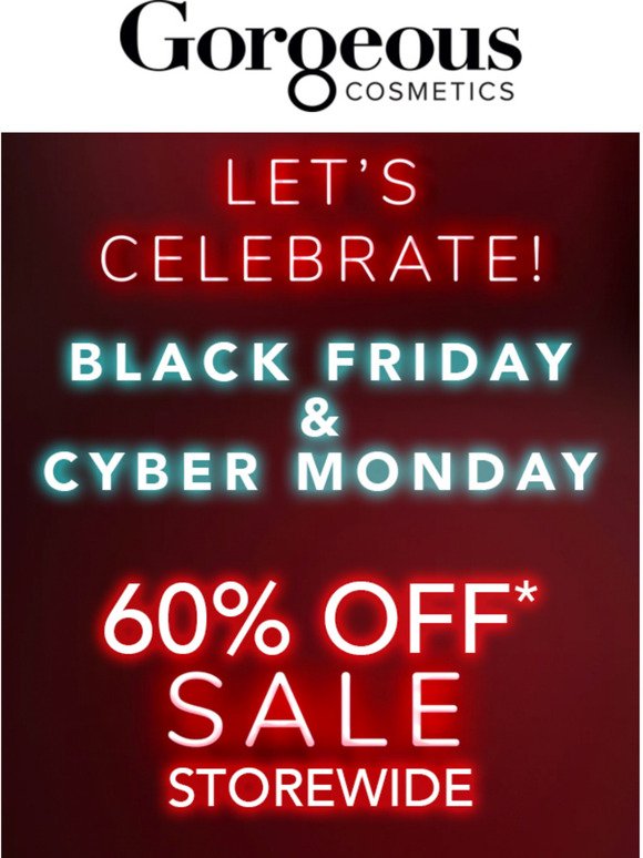 60% off Black Friday & Cyber Monday Sale!