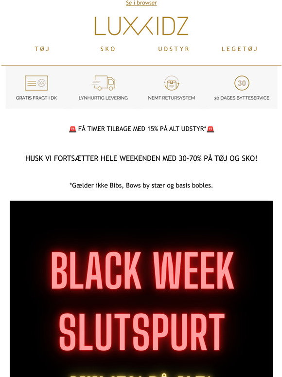 Luxkidz.dk Email Newsletters: Shop Sales, Discounts, and