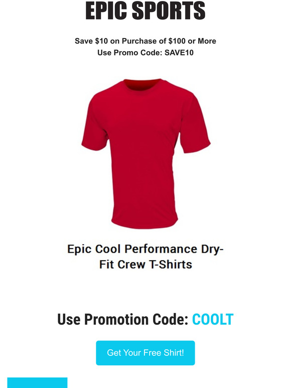 epic sports dri fit shirts