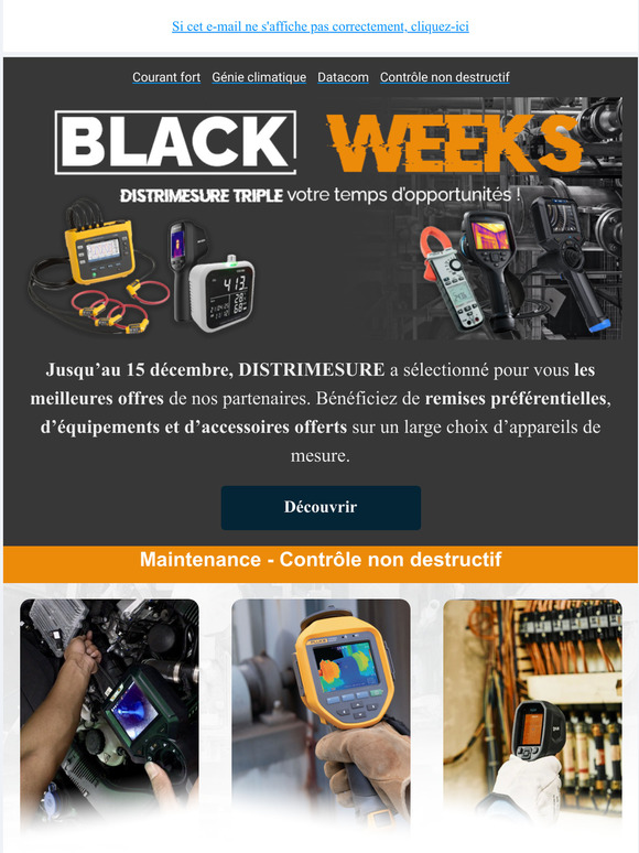 Black Weeks 2021 - Chez DISTRIMESURE, les offres exclusives cest aujourd'hui !