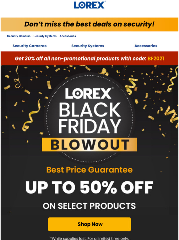 lorex black friday 2020