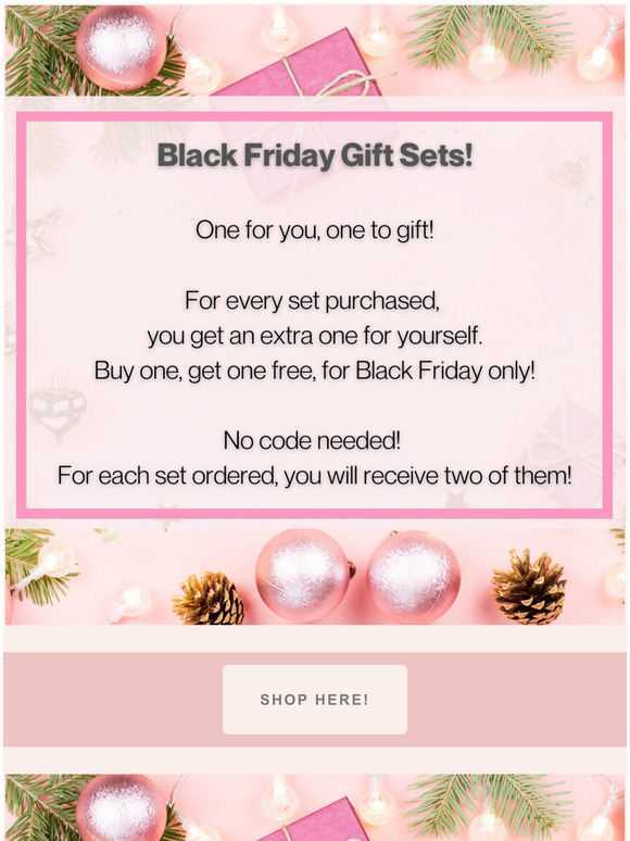 BEST SALE OF THE YEAR IS ON! ?? Buy one, get one ALL DAY!
