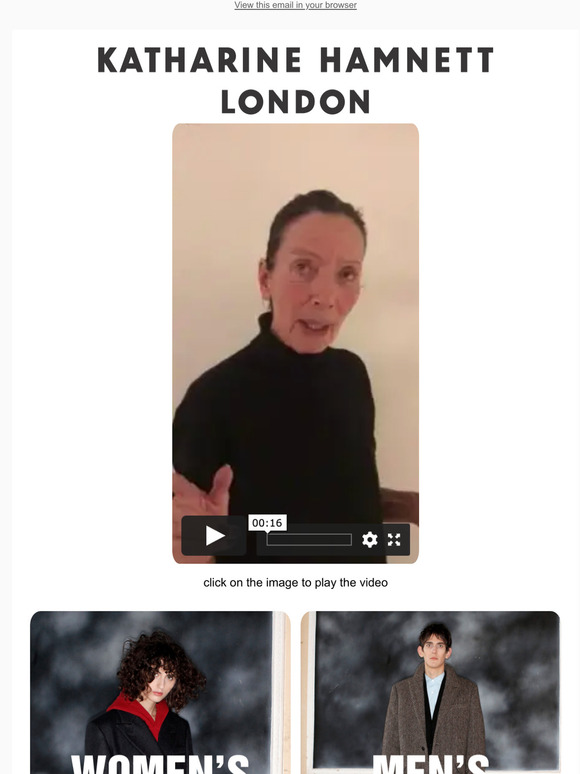 Katharine's video message about Black Friday