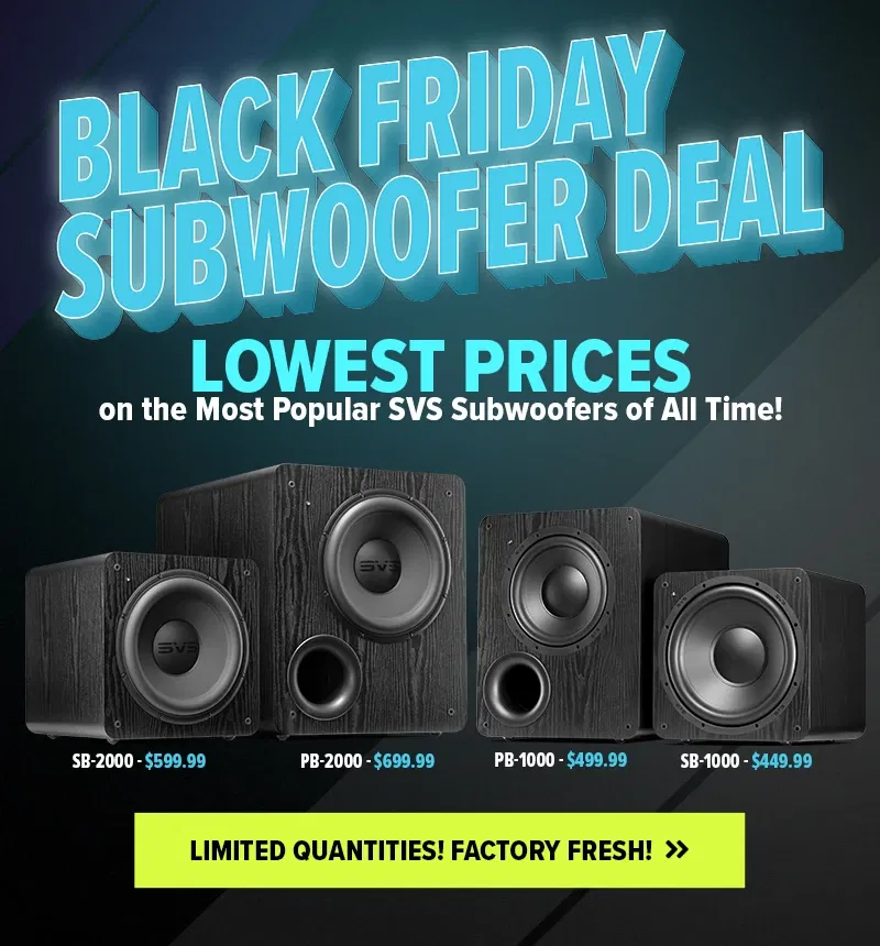 Svs subwoofer hot sale black friday