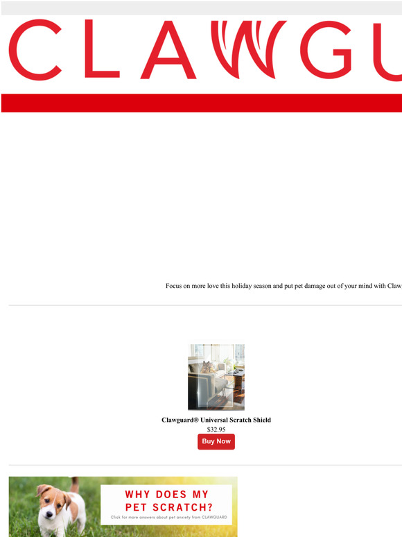 Shop Clawguard on Thanksgiving Weekend!