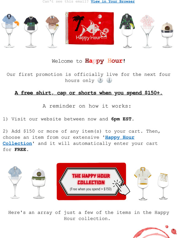 For the next 4 hours only: free stuff!