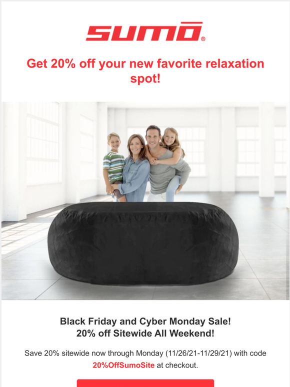 Sitewide Sumo Savings with 20% off!