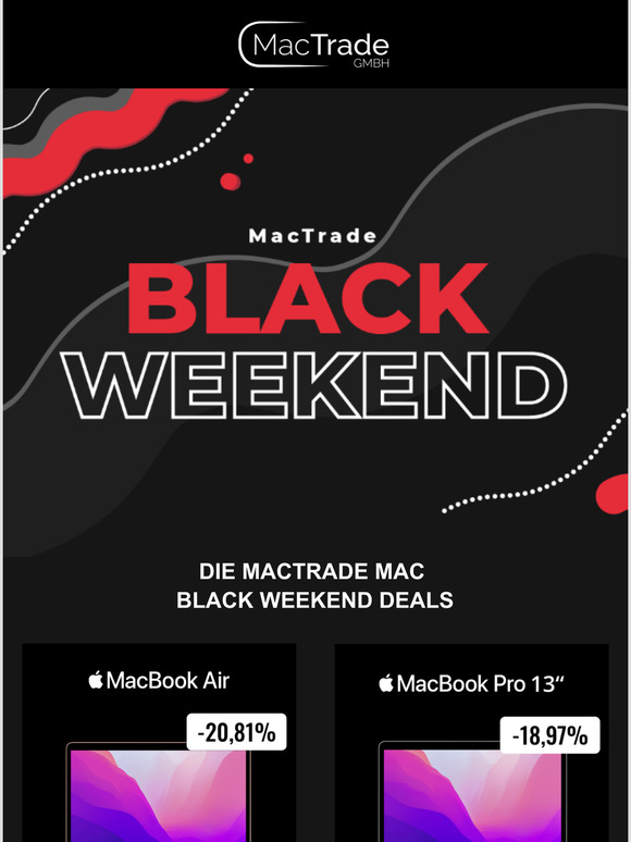 Black Weekend Mac Deals   Bis zu 20% sparen