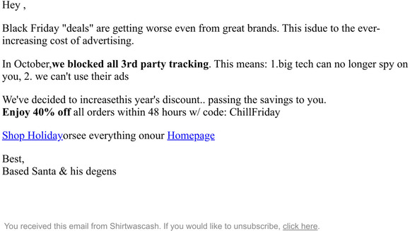 No ads = bigger sale this year
