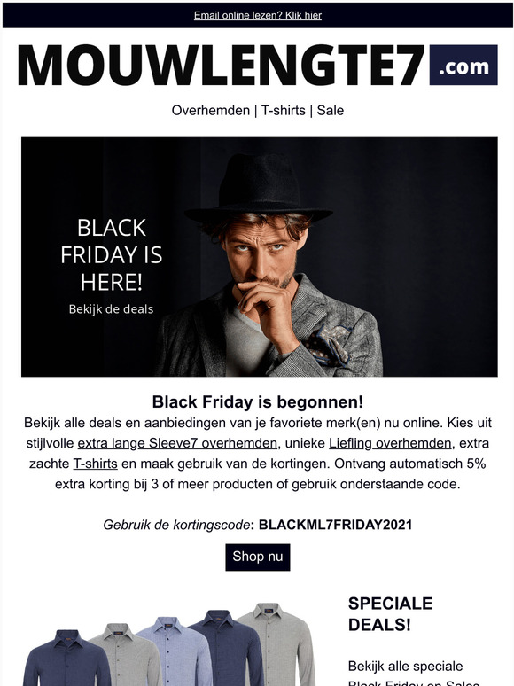 PRE BLACK FRIDAY ACTIES!