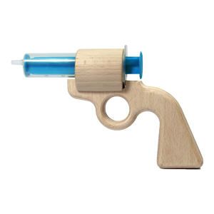 Ökologische Wasserpistole aus Holz