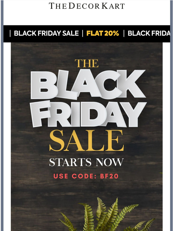 20% OFF E-V-E-R-Y-T-H-I-N-G! 