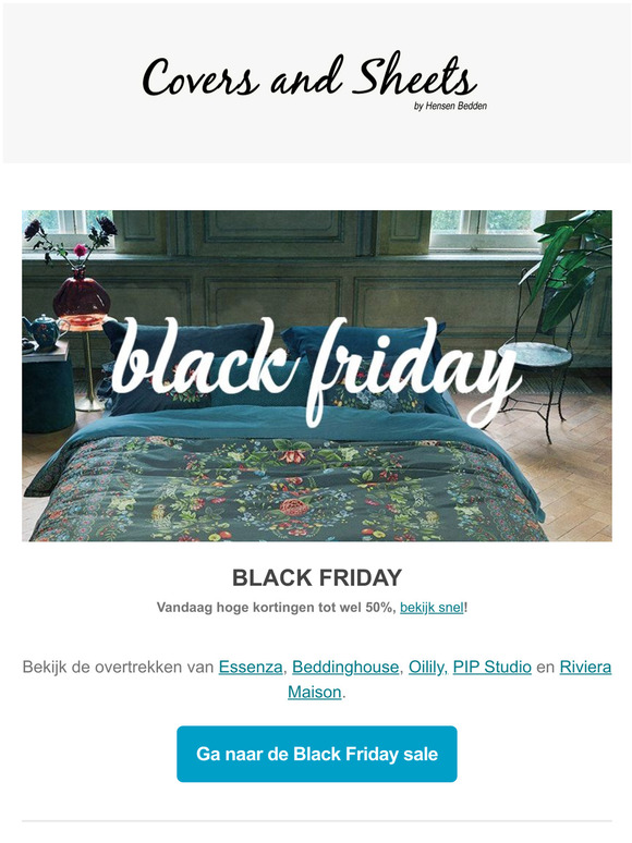 Mooi en luxe beddengoed: Nu hoge Black Friday kortingen tot wel 50% (op = op)!