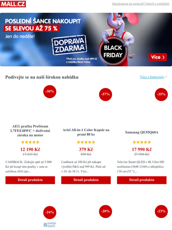 Posledn ance vyut Black Friday slevy a 75 %