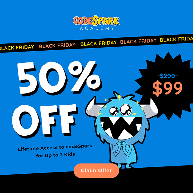 50% Off Lifetime Access to codeSpark for Up to 3 Kids