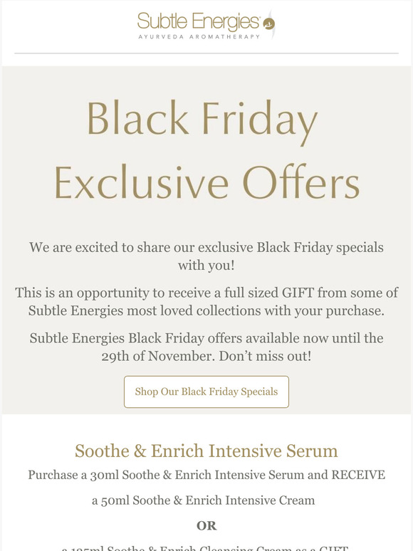 Black Friday Exclusive Offers