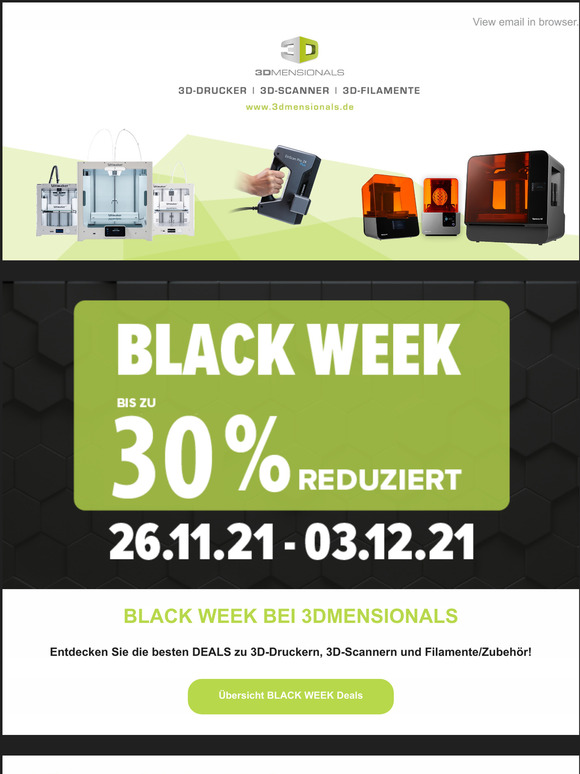 BLACK WEEK - Bis zu 30% Rabatt! 