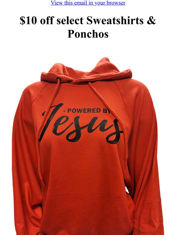Doorbuster deals start NOW! $8.99 Tees; $10 off Ponchos and MORE!