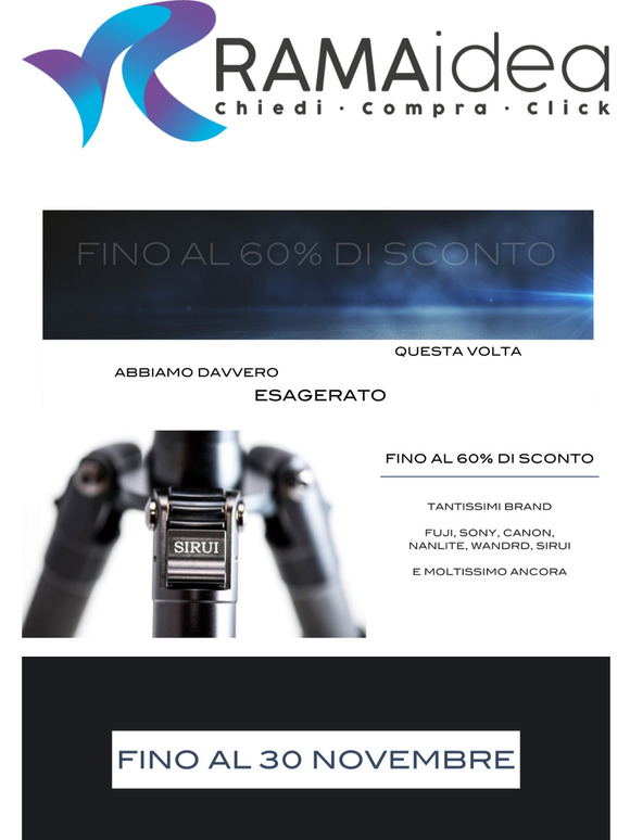 Sempre pi prodotti in promo Black Friday fino al 30 Novembre!