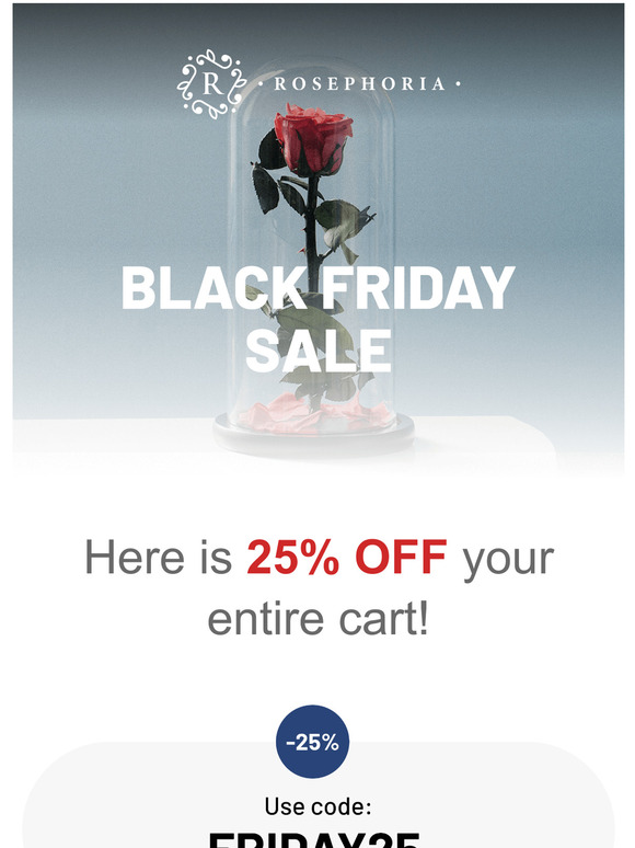 Get our amazing deals now!  25% OFF