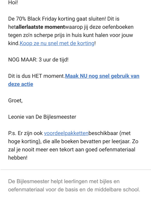 Profiteer nog snel van de BLACK FRIDAY KORTING? [tot 23:59 vanavond]