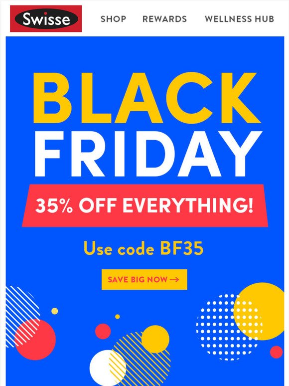Did you hear?!   Everythings 35% off!