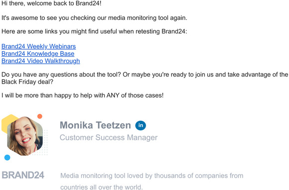 Welcome back to Brand24!