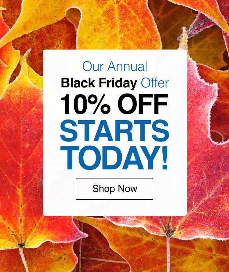 Black Friday, All Products are now 10% off