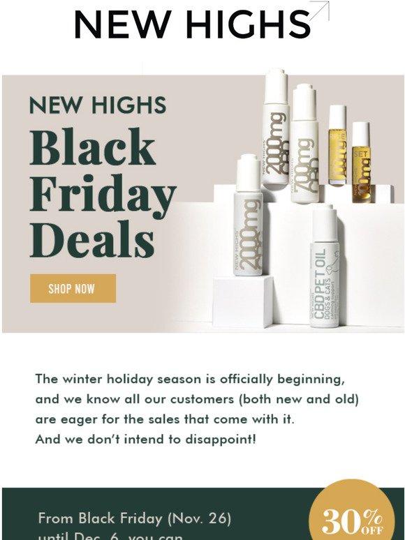 NEW HIGHS Black Friday Deal Is Here! 