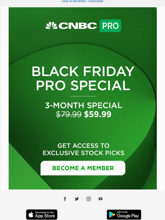 CNBC: Join CNBC Pro With This Black Friday Special Offer! | Milled