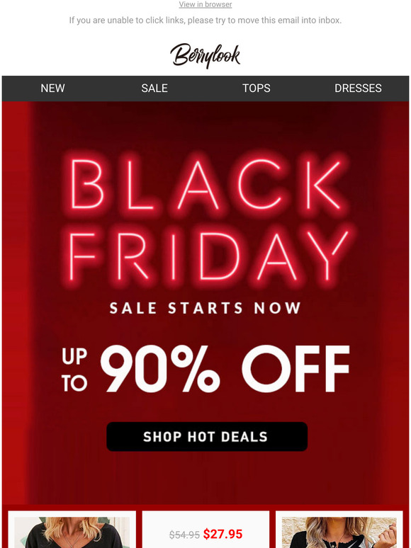 Up to 90% Off | Black Friday is ON!