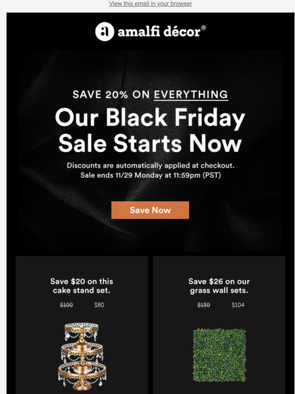 Black Friday Starts Now