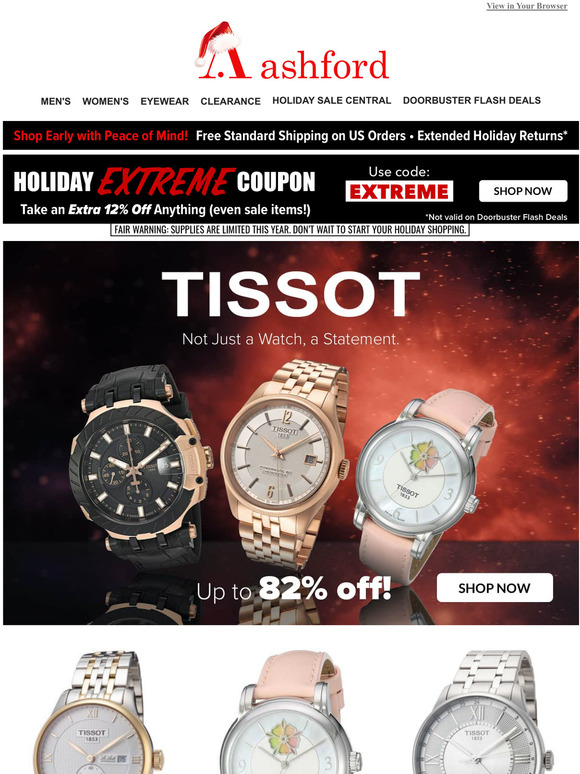 Ashford TISSOT Black Friday Specials Milled