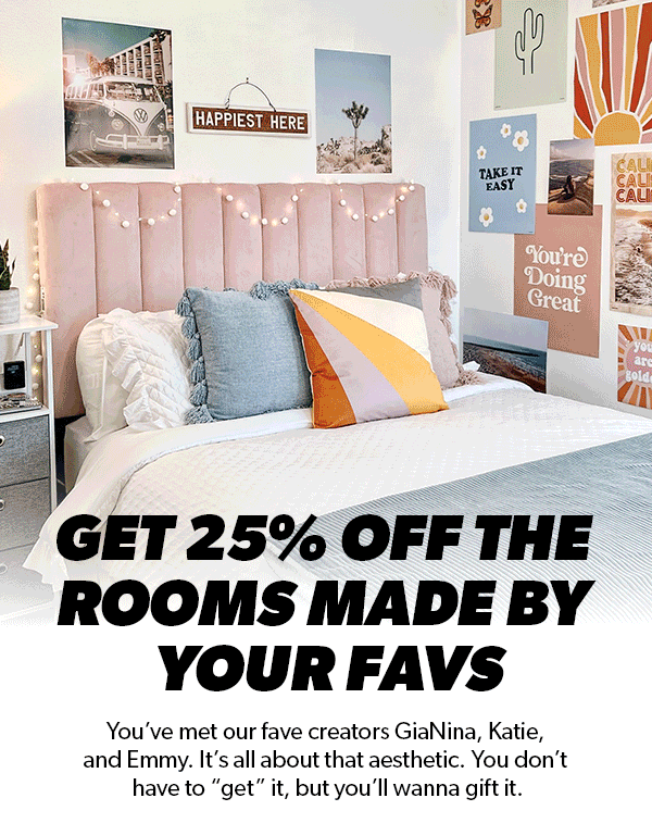 Dormify our fav creators designed your dream room. and it's on SALE