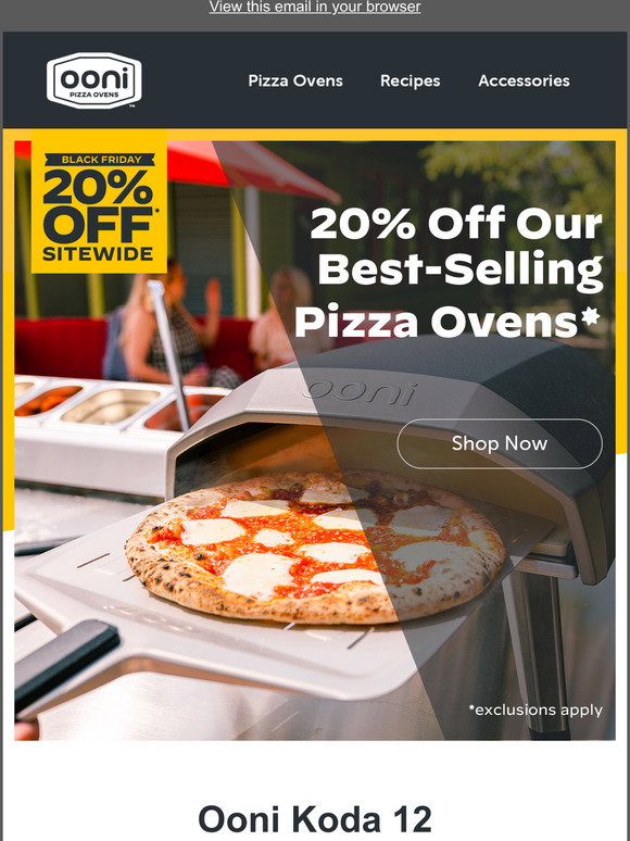 Ooni DE: Gift an Ooni Koda 12 Oven for 20% Off | Milled