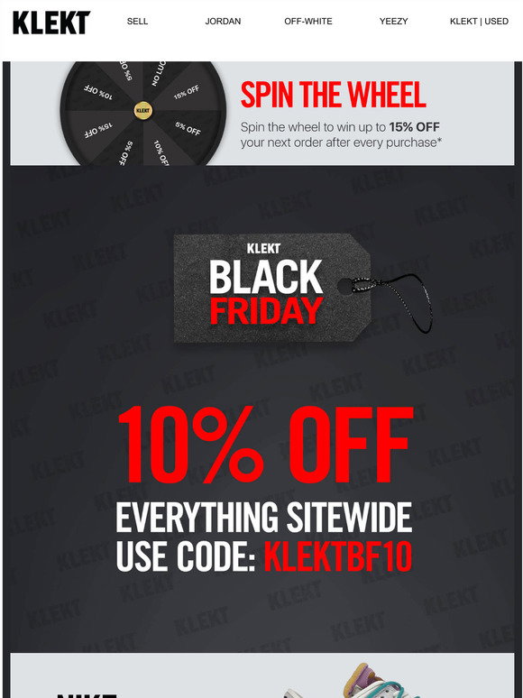 Klekt IT: 10% OFF EVERYTHING this Black Friday! | Milled