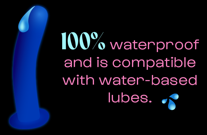 Pogo is 100% waterproof and pairs with water-based lubes